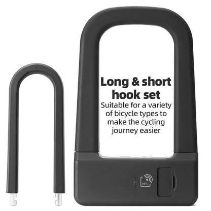 Smart NFC Bicycle U-Lock – Keyless, Secure & Ultra-Convenient🚲✨