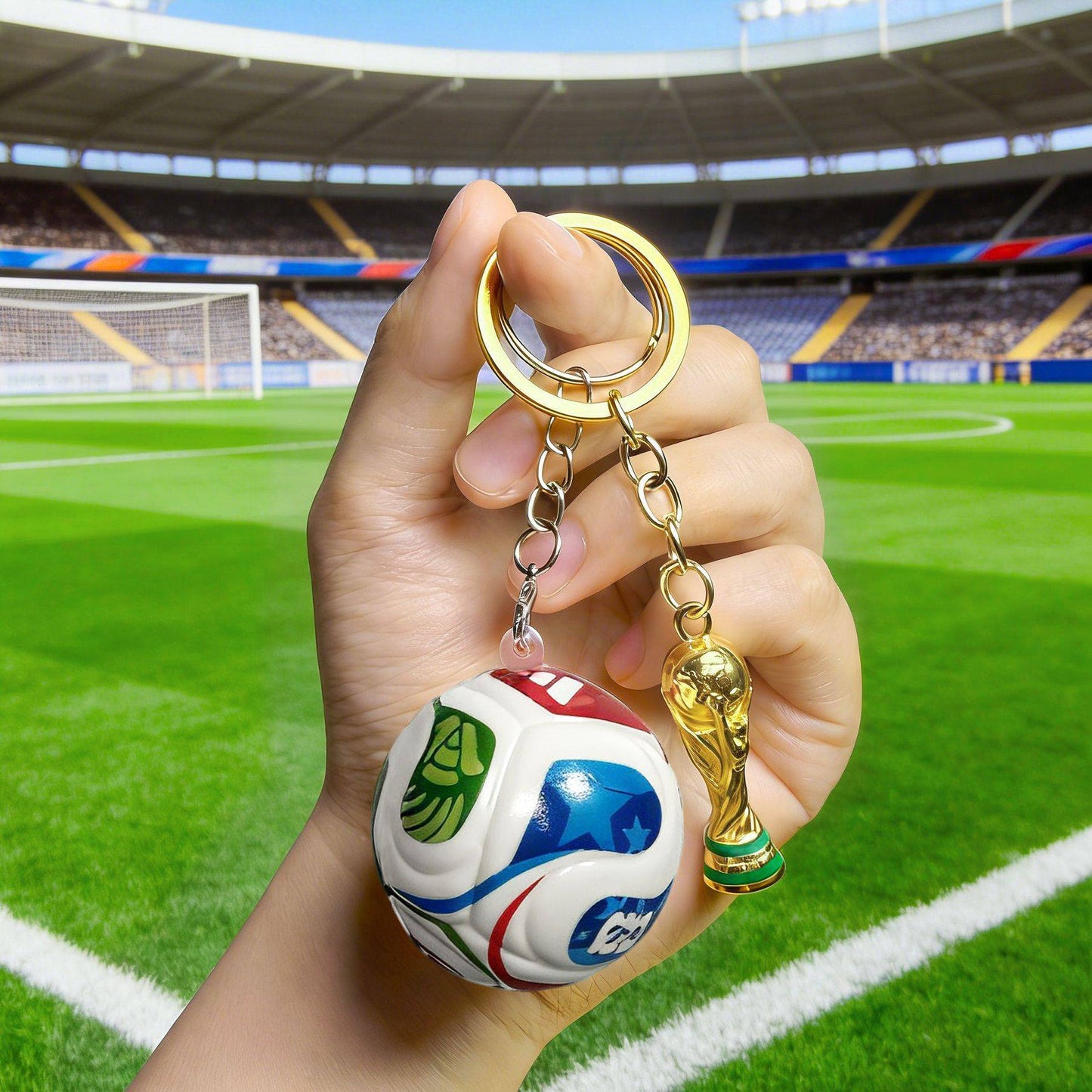 ⚽🏆 2026 Football Trophy & Ball Keychain