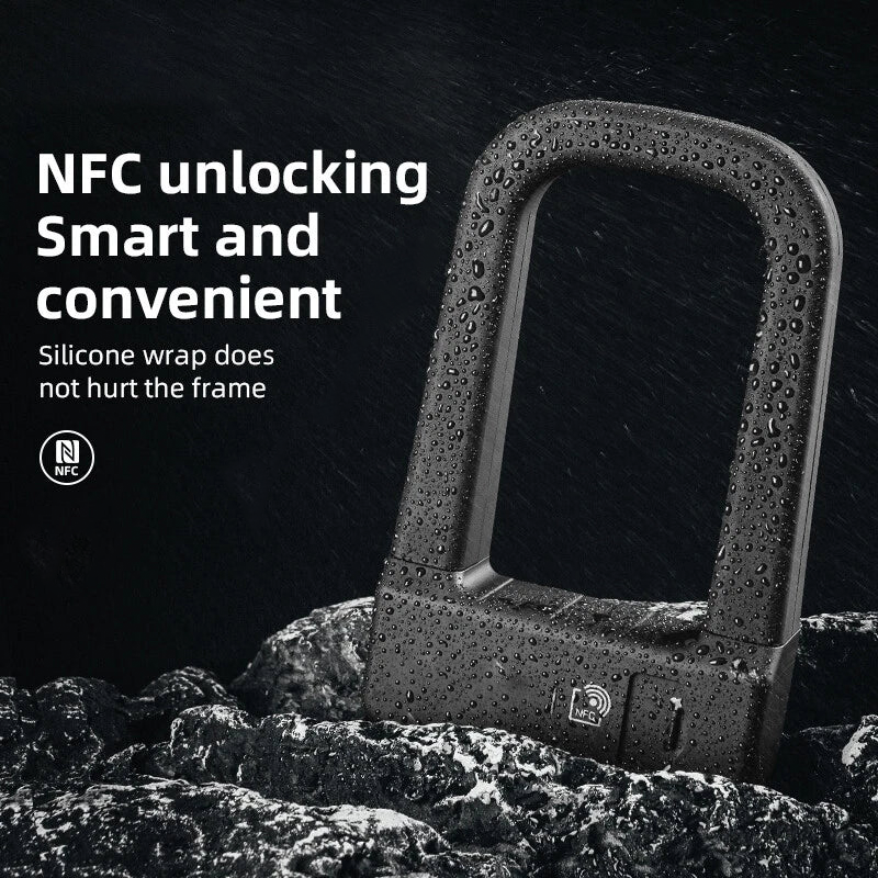 Smart NFC Bicycle U-Lock – Keyless, Secure & Ultra-Convenient🚲✨