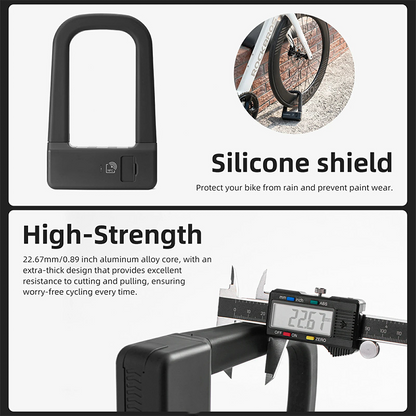 Smart NFC Bicycle U-Lock – Keyless, Secure & Ultra-Convenient🚲✨