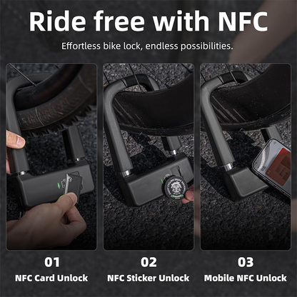 Smart NFC Bicycle U-Lock – Keyless, Secure & Ultra-Convenient🚲✨