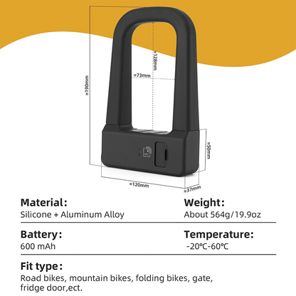 Smart NFC Bicycle U-Lock – Keyless, Secure & Ultra-Convenient🚲✨