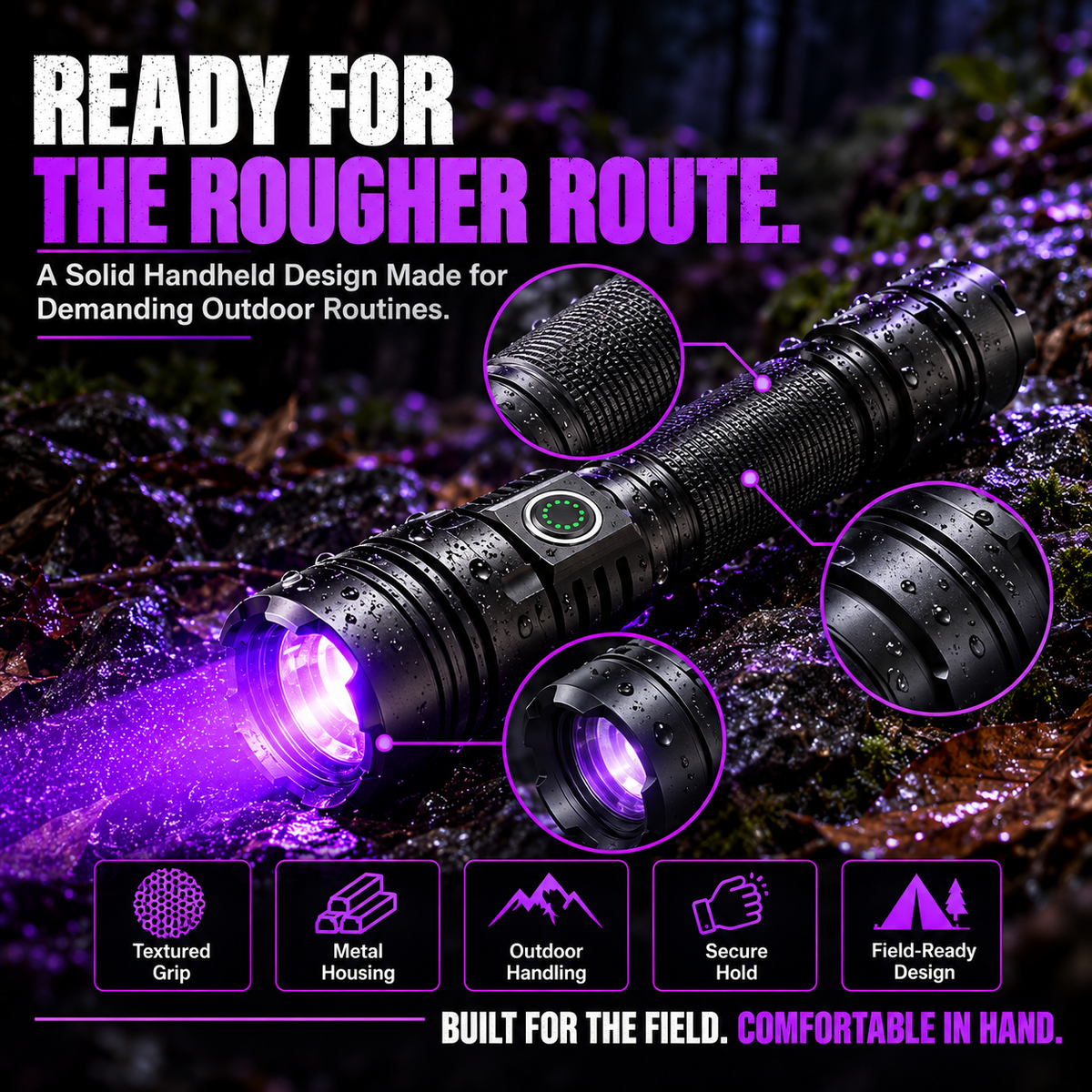 Rechargeable Blood Tracking Light 🔦 For Night Hunting & Outdoor Adventures