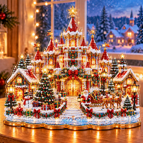 🎄Relaxing & Beginner-Friendly-❤️ DIY Christmas Village Diamond Art