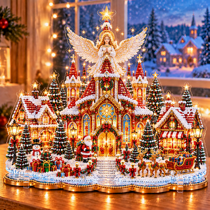 🎄Relaxing & Beginner-Friendly-❤️ DIY Christmas Village Diamond Art