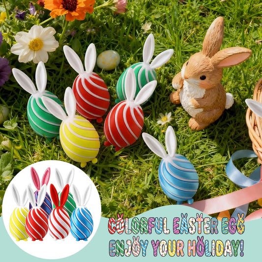 🏆 35K+ SOLD! 3D‐Printed Rabbit Fidget Eggs | Cute Easter Stress Relief & Desk Decor 🐰🧩
