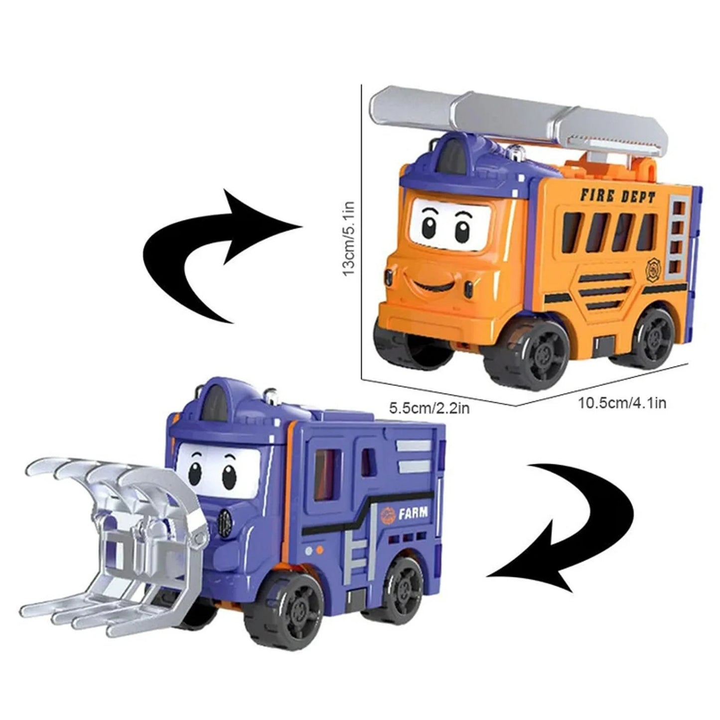 🚗✨Flip & Change Reverse Car | Cartoon Transformable Kids Toy