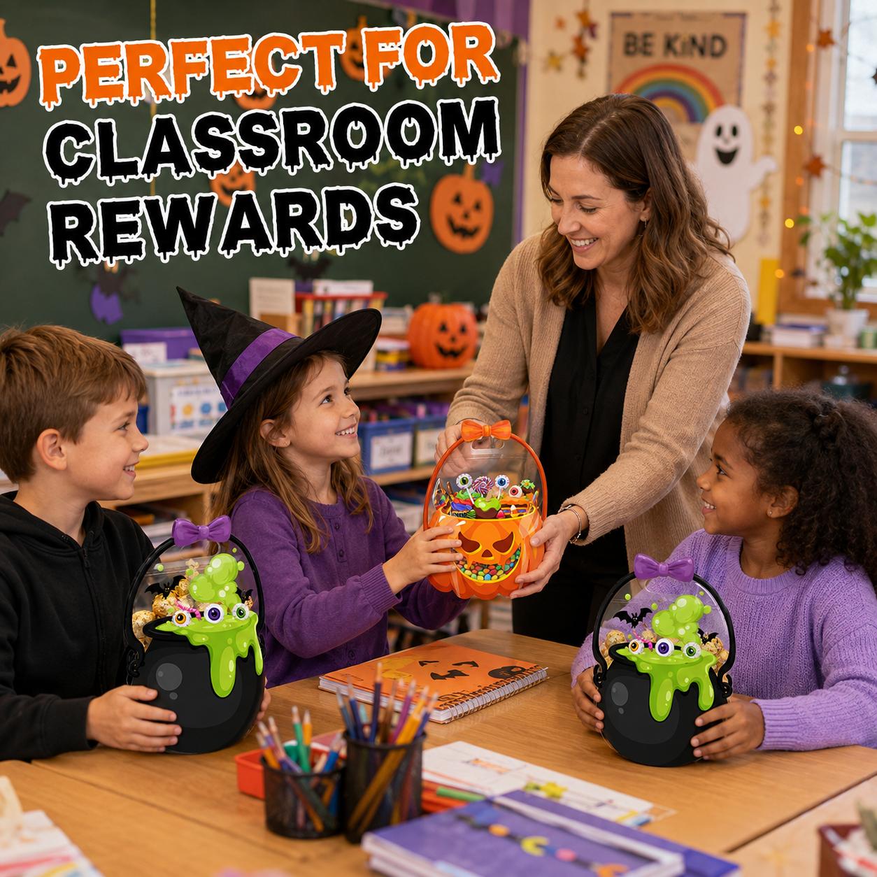 🔥Last Day 50% OFF - 🎃Halloween Bags Plastic Halloween Goodie Bags