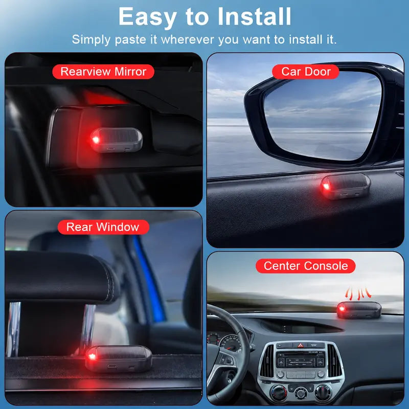 Solar Powered Fake Car Alarm Light