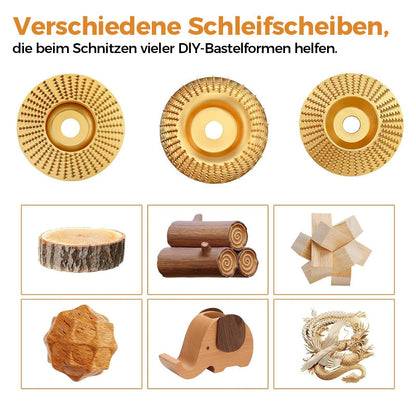 Hochleistungs-Holzschnitzscheiben-Set (3-teilig)