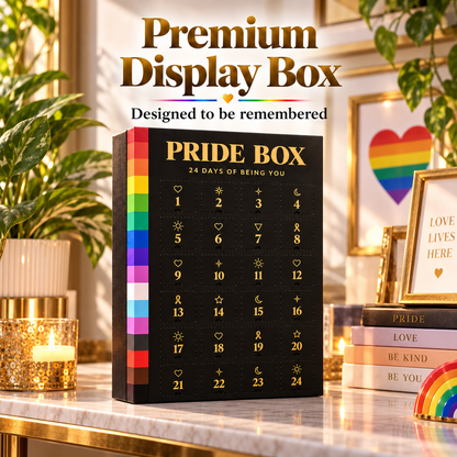 🌈 Pride Box 24 Day Surprise Calendar ✨ Rainbow Gift For Self Expression & Celebration