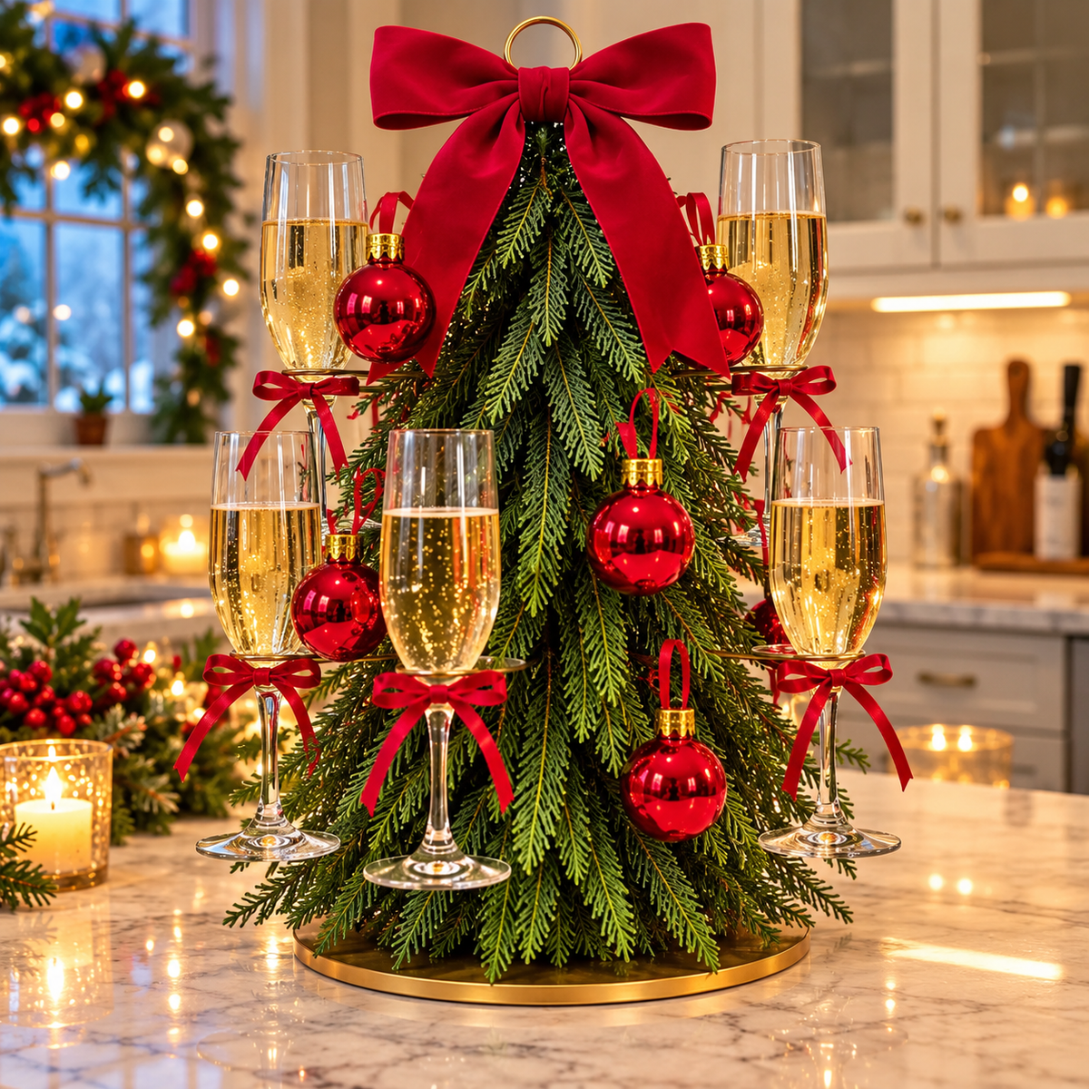 🎁 The Christmas Cocktail Tree – A Holiday Centerpiece Everyone Will Love