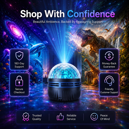 📽️360° Smart Holographic Starry Sky Projector (HD Smart Dynamic 5D)