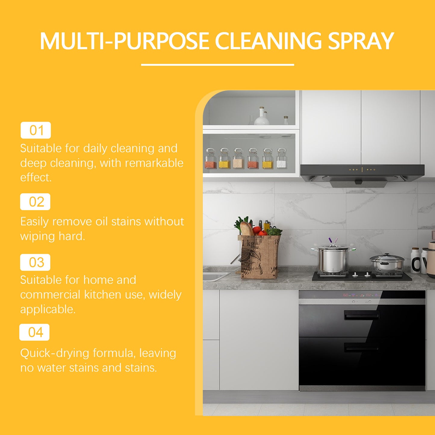 🔥Mother's Day 49% OFF-Heavy Duty Degreaser Spray for Kitchen Oven Stove Range Hood