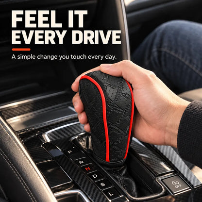 🚗 Sport Grip Leather Gear Shift Knob Cover 🔥