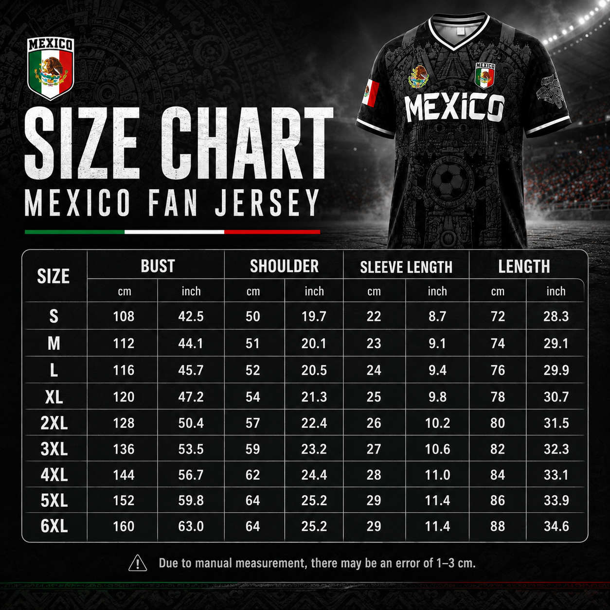 Mexico Virgen de Guadalupe Soccer Jersey for Men – White & Red Retro Football Shirt with Sugar Skull & Aztec Calendar Graphic