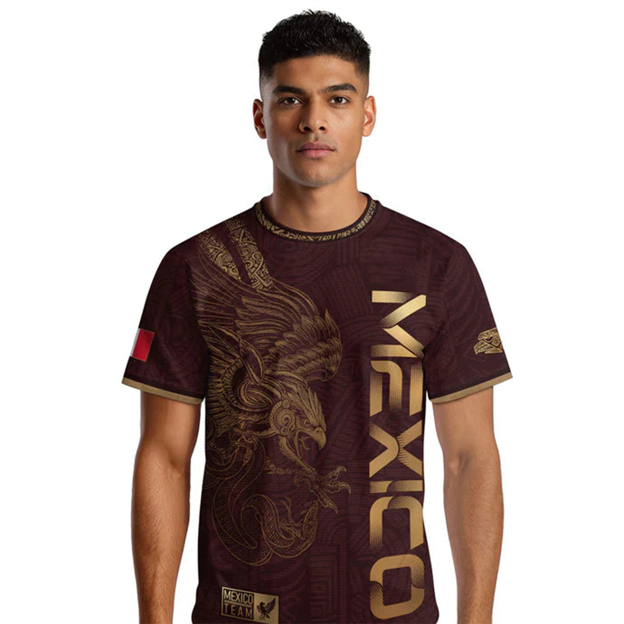 🇲🇽Men's Mexican Aztec Soccer Print Casual Tee