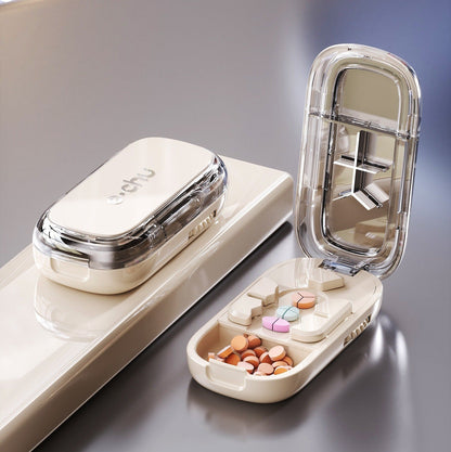 💊 3-In-1 Pill Cutter With Storage Case – Precision Tablet Splitter.