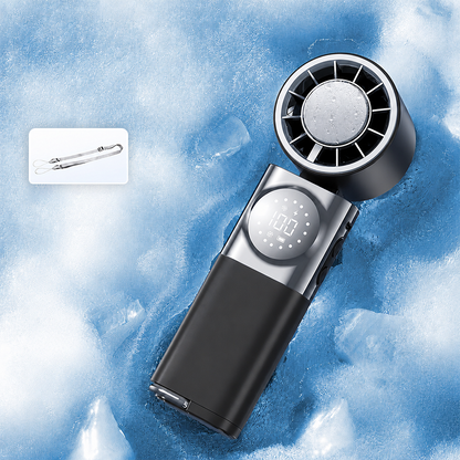 7-in-1 Portable Cooling Fan with Emergency Phone Charger Power Bank