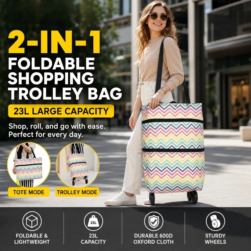 💥 Last Day! Special Sale 🛒 Foldable Grocery Cart Bag
