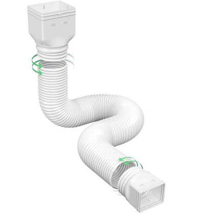 🌧️ Universal Flexible Gutter Downspout Extension Set (2-Pack) – 1.5M Foundation Protection 🏡