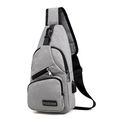 Men's Waterproof Oxford Sling Chest Bag