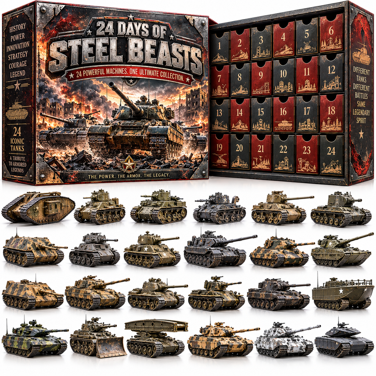 Love Legendary Tanks? 🪖 2026 Armored Legends – 24 Days, 24 Machines!