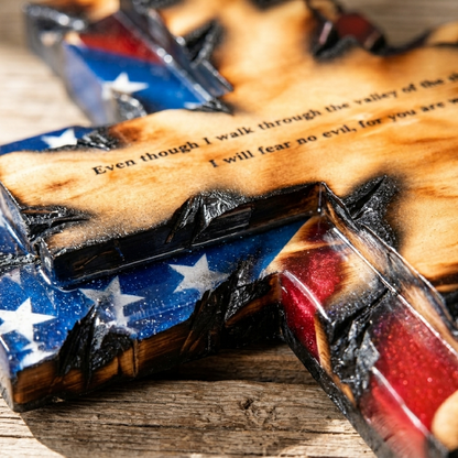 🎁🎉Only $49.99 This Week🌟🎉Patriotic American Flag Wooden Cross Wall Decor