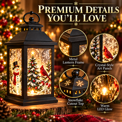 Interchangeable Crystal Lantern™ – Light-Up Holiday Décor
