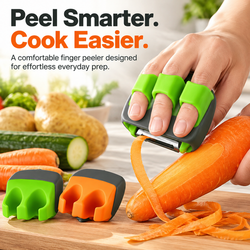 🥕Palm Vegetable Peeler – Finger Grip Kitchen Tool for Faster & Easier Food Prep