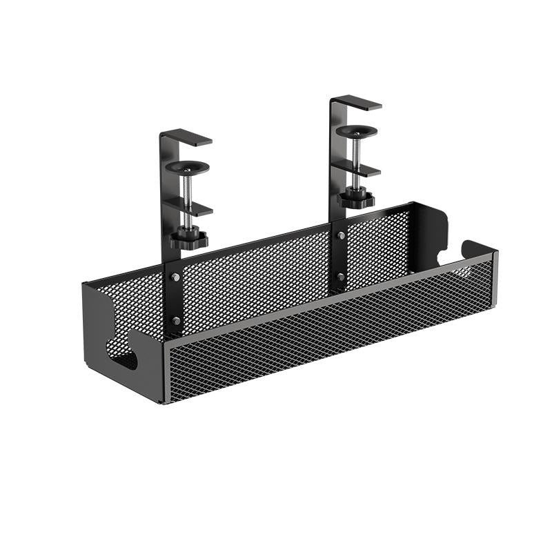 No-Drill Under Desk Cable Organizer – Hide Cables & Power Strips for a Cleaner Workspace