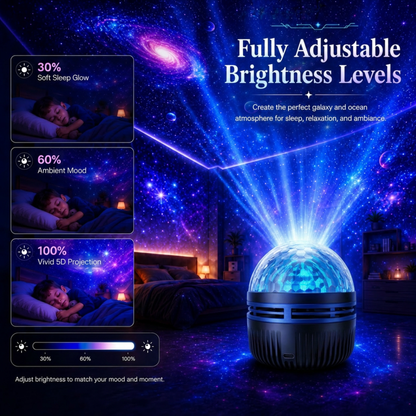 📽️360° Smart Holographic Starry Sky Projector (HD Smart Dynamic 5D)