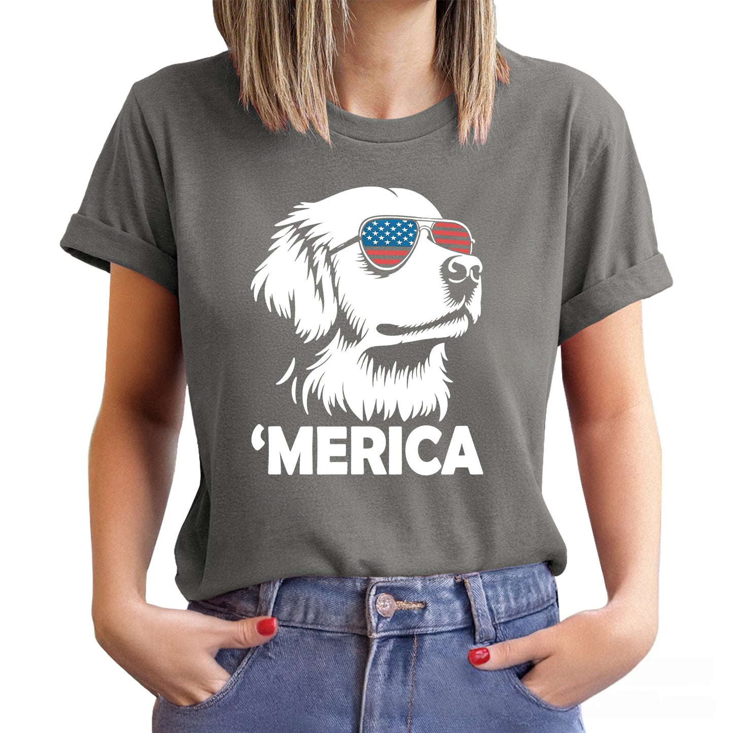 🐶Merica Golden Retriever Shirt | 4th of July Dog Shirt