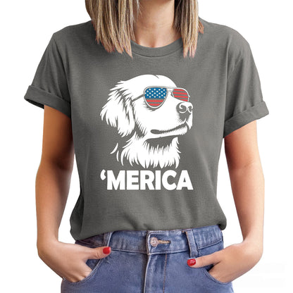 🐶Merica Golden Retriever Shirt | 4th of July Dog Shirt