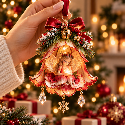 🧚‍♀️✨ Enchanted Fairy Bell Christmas Ornament