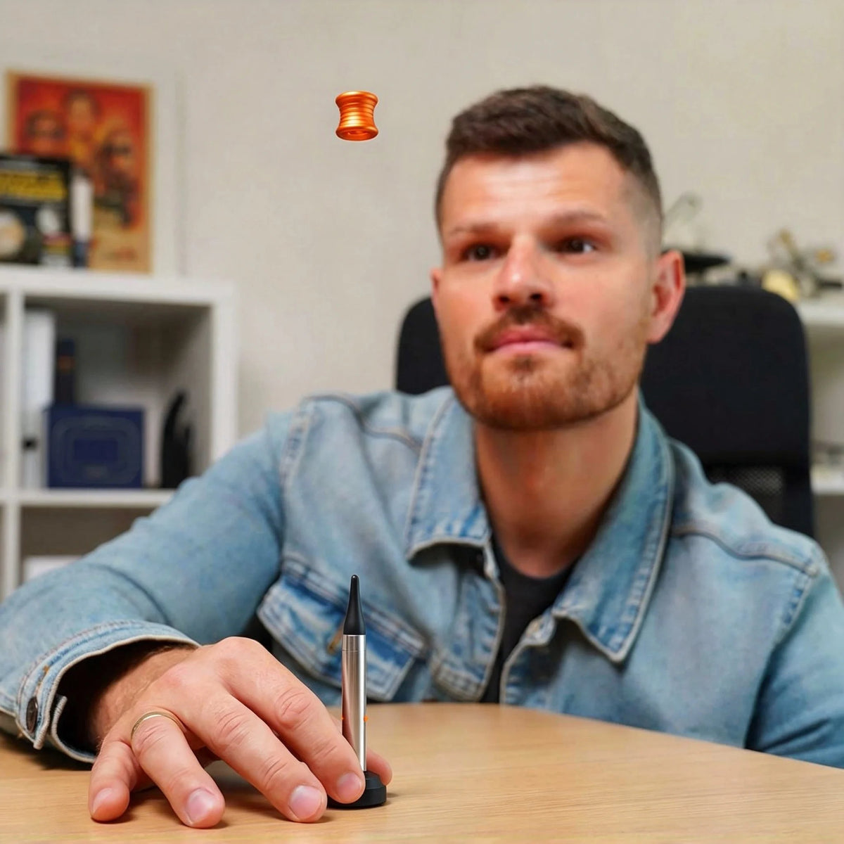 Kinetic Desk toy That Performs Impossible Landing