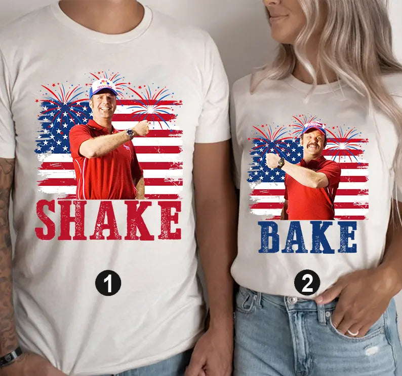 Shake and Bake 4th Of July T-Shirt, Funny Couples Fourth Of July Shirt, Independence Day Tees, Unisex Clothing