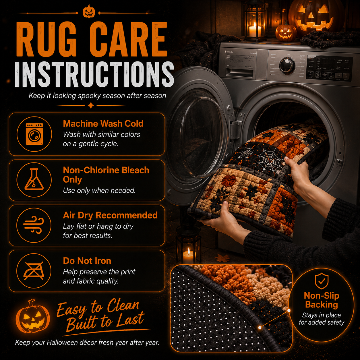 👻 3D Vortex Round Rug- Halloween Room Decor