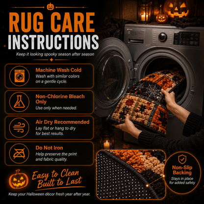 👻 3D Vortex Round Rug- Halloween Room Decor