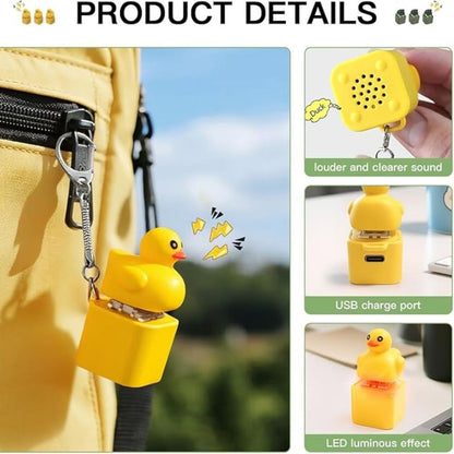 Light Up Animal Keychain Toy - Rechargeable LED Color Changing Sound Button
