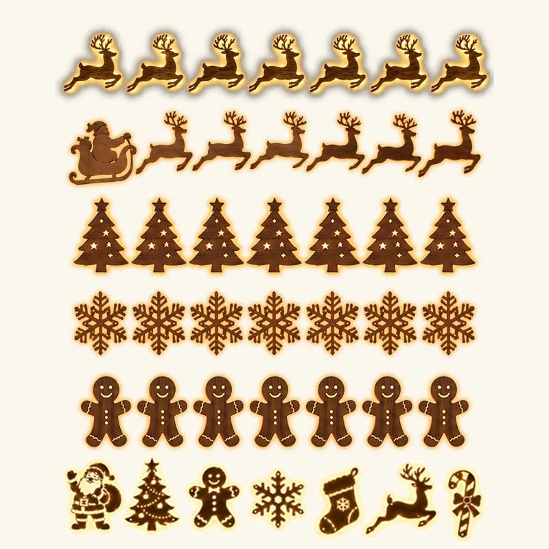 🎄 Christmas Glow Wall Silhouette Lights