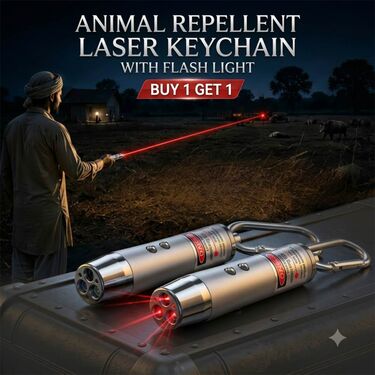🔥Buy 1 Get 1 Free🔥Animal Repellent Laser Keychain With Flashlight And Money Detector