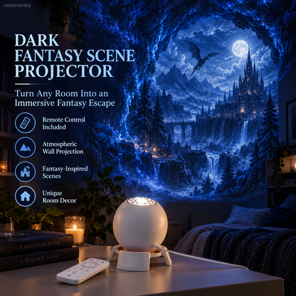 🏰 Dark Fantasy Scene Projector – Immersive Castle & Moonlit Room Decor