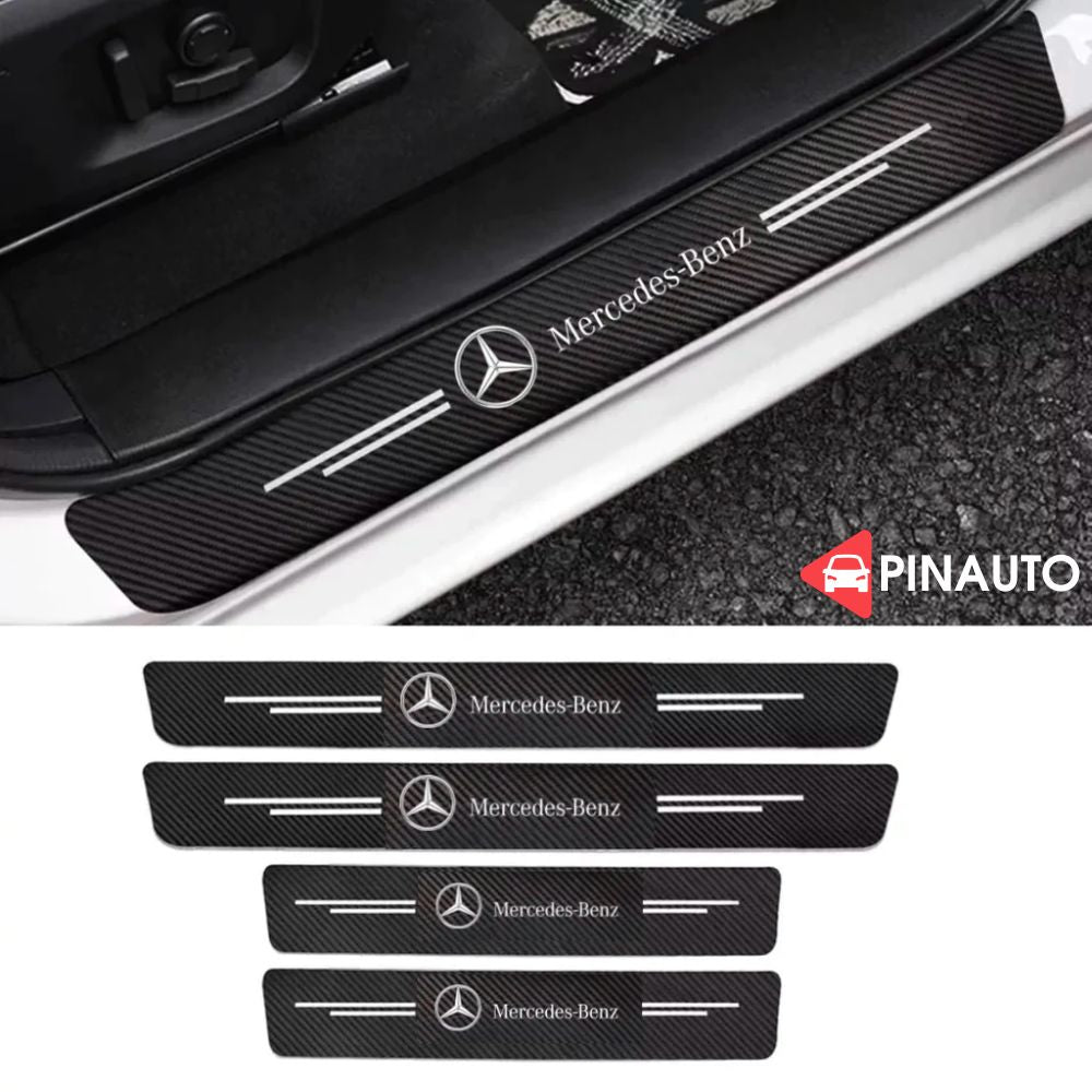 Door Sill Protectors with Logo — Front Doors, Rear Doors & Trunk