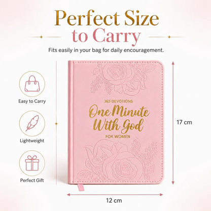 🤍365 Daily Devotional Journal for Women|A Moment With God Every Day
