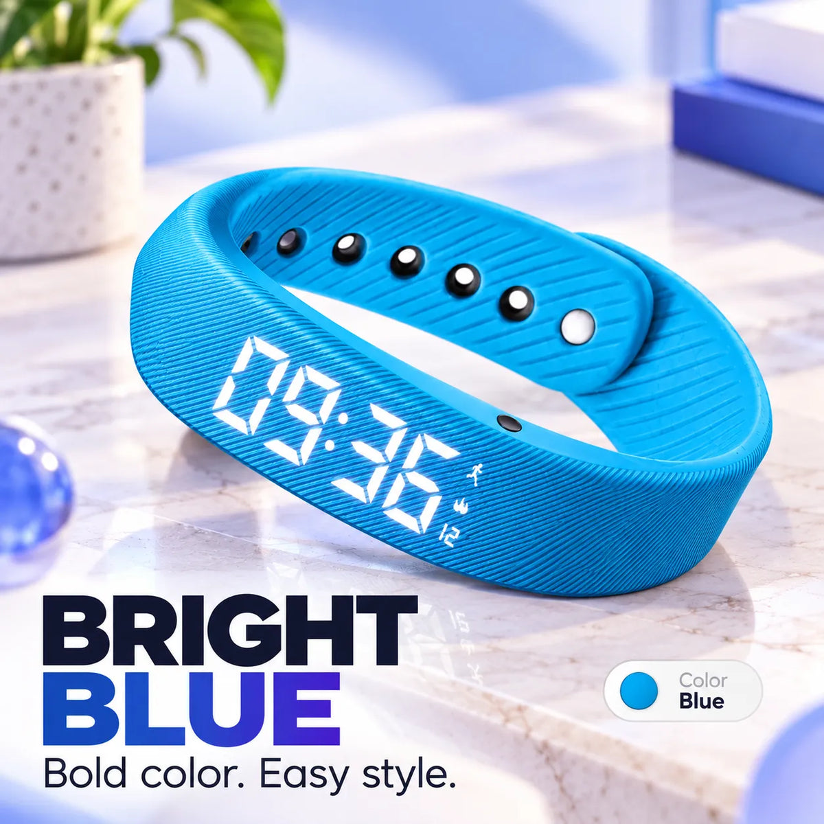 Silent Vibrating Alarm Wristband ⏰ | Quiet Wake-Up & Step Tracker