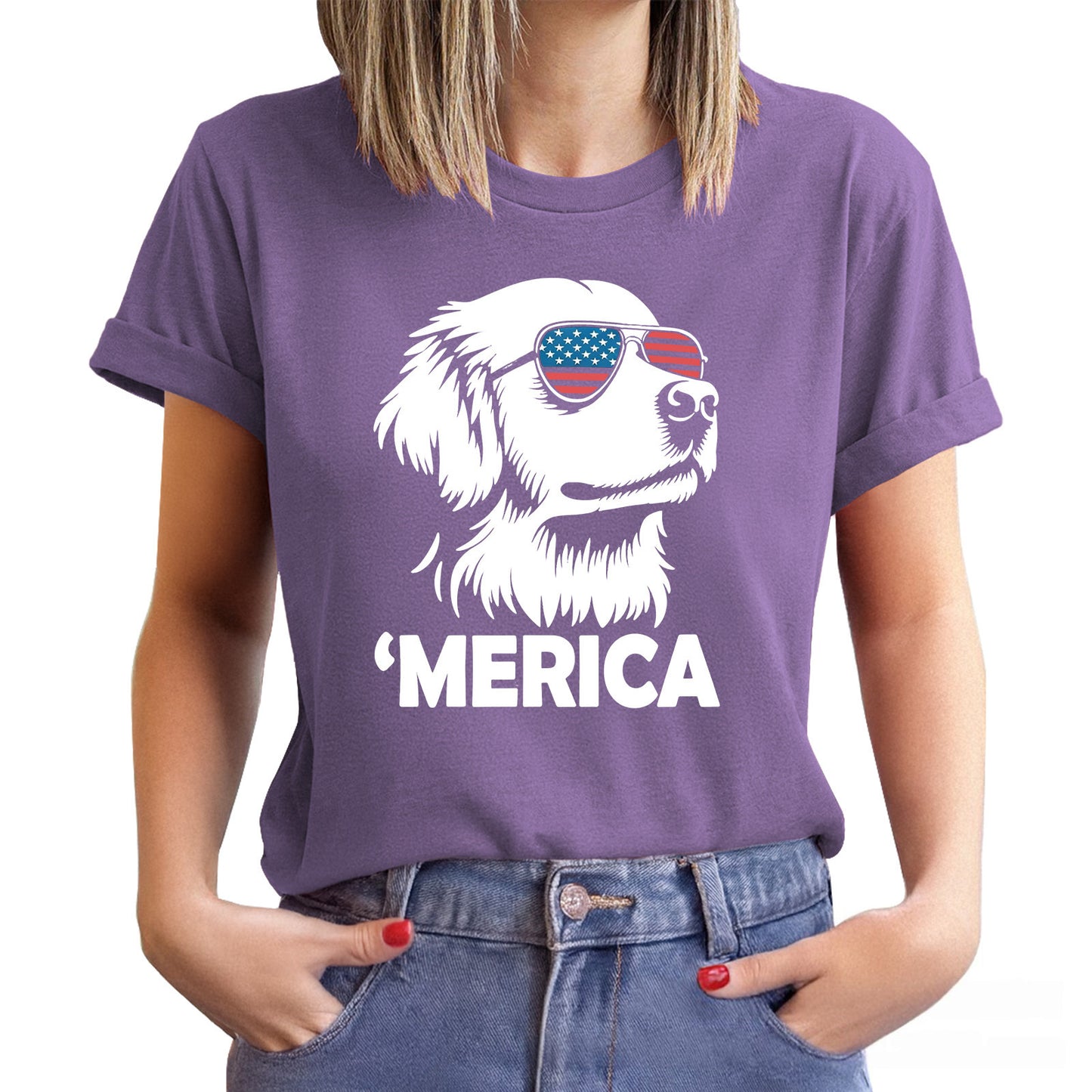 🐶Merica Golden Retriever Shirt | 4th of July Dog Shirt