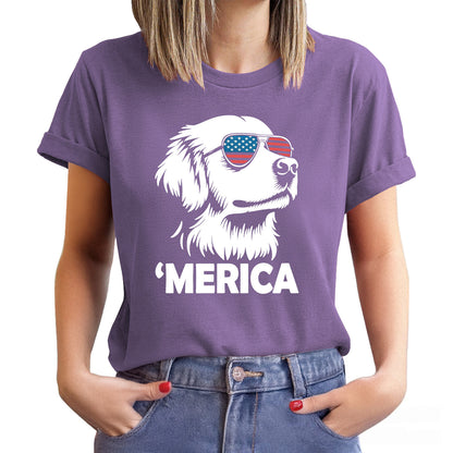 🐶Merica Golden Retriever Shirt | 4th of July Dog Shirt