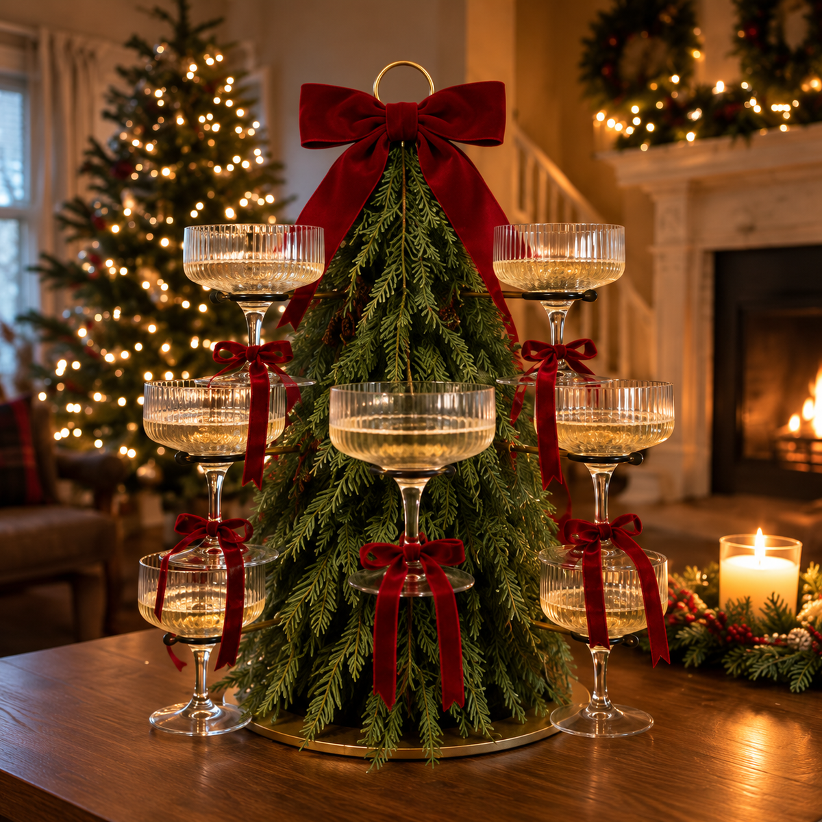 🎁 The Christmas Cocktail Tree – A Holiday Centerpiece Everyone Will Love