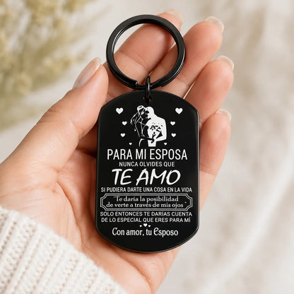 Forever Love Keychain for Wife – Romantic Stainless Steel Gift from Husband | Buy 1 Get 1 Free